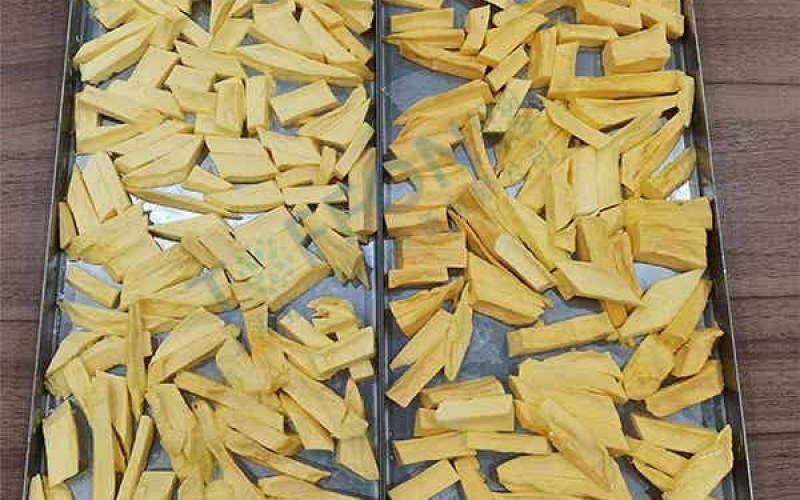 凍干芒果：食品冷凍干燥機(jī)加工凍干水果脆片流程